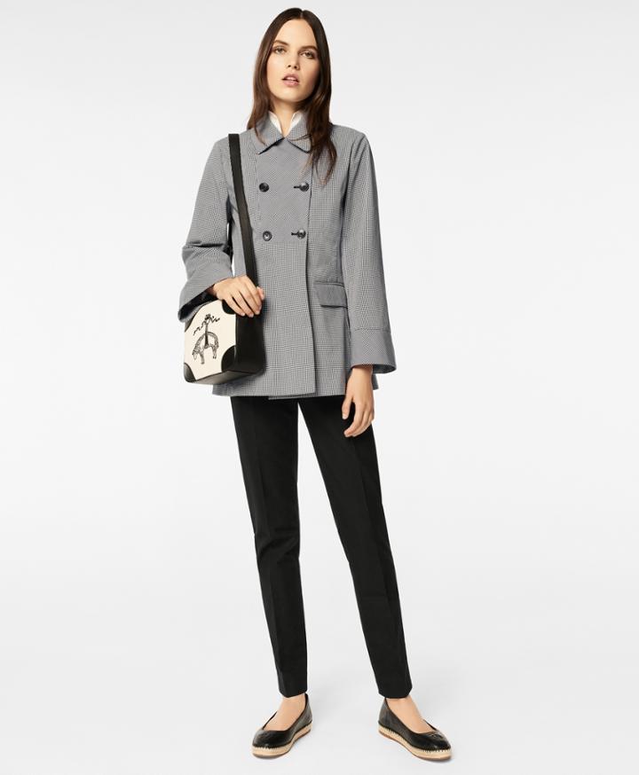 Brooks Brothers Women's Water-repellent Gingham Double-breasted Jacket