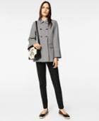 Brooks Brothers Women's Water-repellent Gingham Double-breasted Jacket