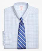 Brooks Brothers Men's Non-iron Regular Fit Alternating Tattersall Dress Shirt