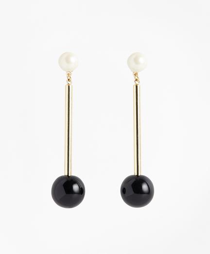 Brooks Brothers Gold-plated Bar Drop Earrings