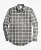 Brooks Brothers Men's Milano Fit Plaid Flannel Sport Shirt