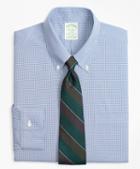 Brooks Brothers Stretch Milano Slim-fit Dress Shirt, Non-iron Mini-windowpane