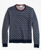 Brooks Brothers Men's Geometric-print Wool Sweater