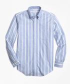 Brooks Brothers Regent Fit Oxford Wide Stripe Sport Shirt