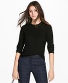 Brooks Brothers Women's Mixed-stitch Merino Wool Sweater