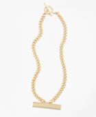 Brooks Brothers Women's Pave Detail Bar Necklace