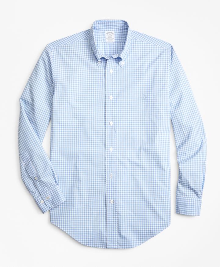 Brooks Brothers Men's Regent Fit Gingham Zephyr Sport Shirt