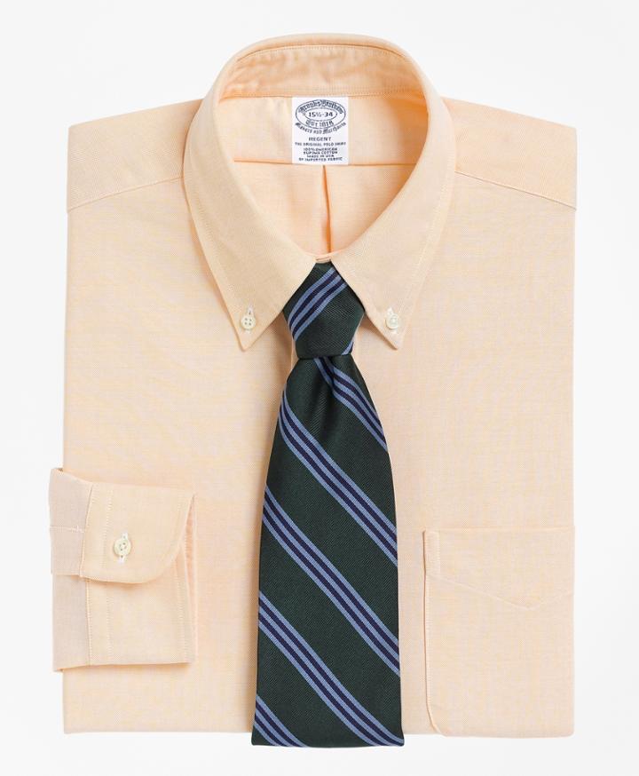 Brooks Brothers Men's Slim Fitted Dress Shirt, Button-down Collar