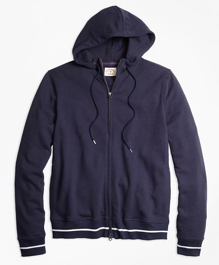 Brooks Brothers Stripe-tip Terry Hoodie