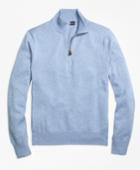 Brooks Brothers Men's Supima Cotton Half-zip Sweater