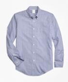 Brooks Brothers Non-iron Milano Fit Bengal Stripe Sport Shirt