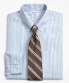 Brooks Brothers Stretch Regent Fitted Dress Shirt, Non-iron Alternating Stripe