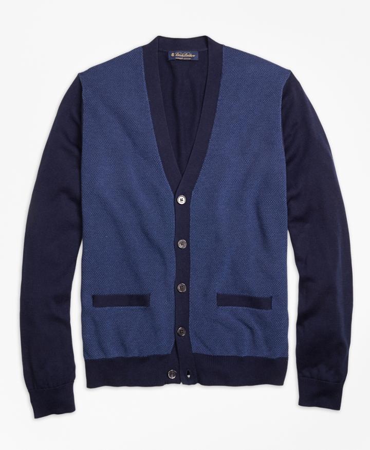 Brooks Brothers Men's Supima Cotton V-neck Cardigan