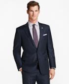 Brooks Brothers Men's Regent Fit Saxxon Wool Tic With Windowpane 1818 Suit