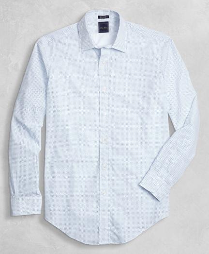 Brooks Brothers Golden Fleece Regent Fit Micro Print Sport Shirt