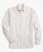 Brooks Brothers Men's Alternating-stripe Supima Cotton Oxford Sport Shirt