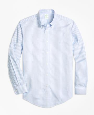 Brooks Brothers Non-iron Brookscool Milano Fit Stripe Sport Shirt