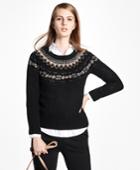 Brooks Brothers Women's Wool Fair Isle Crewneck Sweater