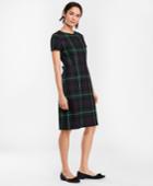 Brooks Brothers Women's Tartan Wool Twill A-line Dress