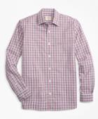 Brooks Brothers Gingham Nine-to-nine Cotton Poplin Shirt