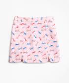 Brooks Brothers Cotton Tossed Candy Print Skirt