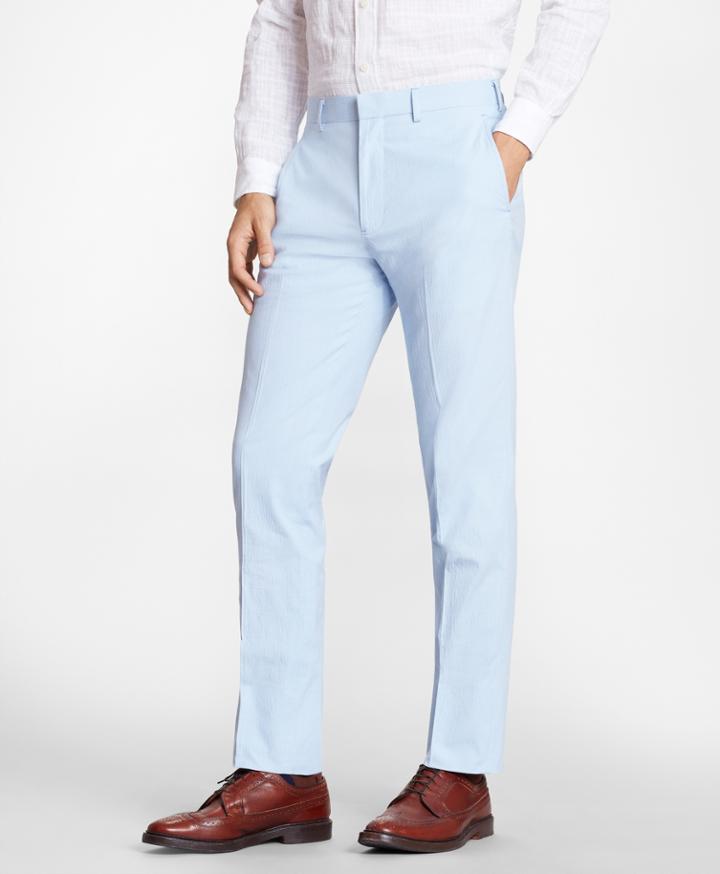 Brooks Brothers Men's Regent Fit Houndstooth Seersucker Trousers