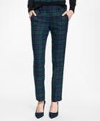 Brooks Brothers Women's Wool-blend Black Watch Pants
