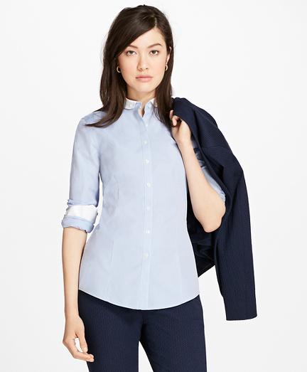 Brooks Brothers Non-iron Dobby-stripe Tailored Shirt