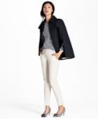 Brooks Brothers Women's Water-repellent Twill Cape Coat