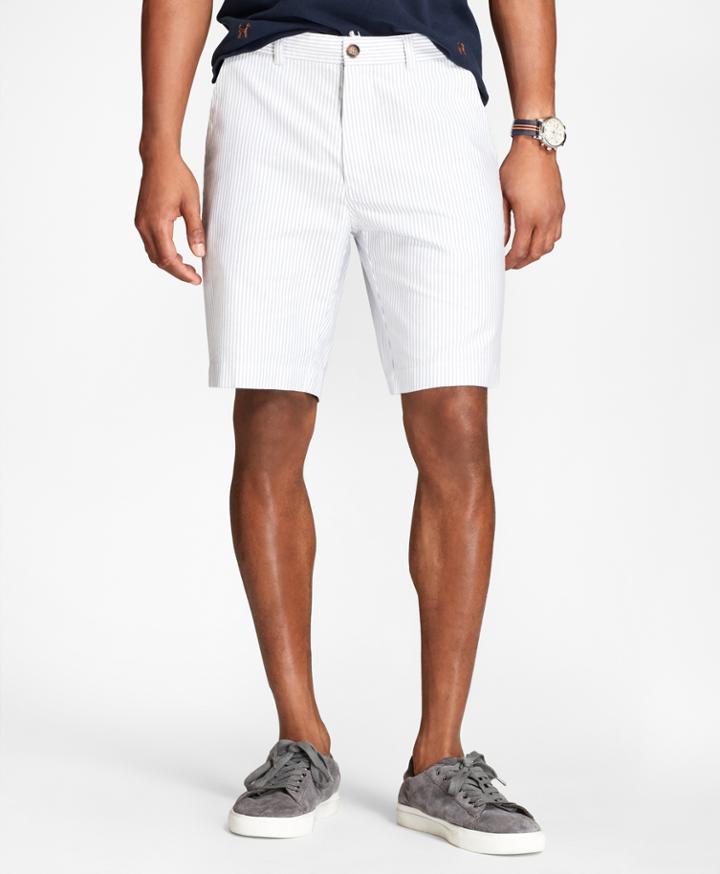 Brooks Brothers Men's Striped Supima Cotton Oxford Shorts