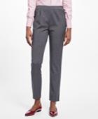 Brooks Brothers Women's Slim Cropped Tropical Wool Pants