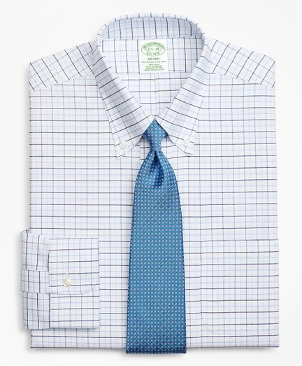 Brooks Brothers Brookscool Milano Slim-fit Dress Shirt, Non-iron Windowpane