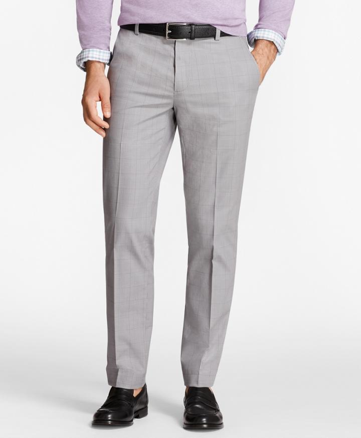 Brooks Brothers Men's Milano Fit Glen Plaid Stretch Advantage Chinos