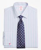 Brooks Brothers Non-iron Madison Fit Hairline Track Stripe French Cuff Dress Shirt
