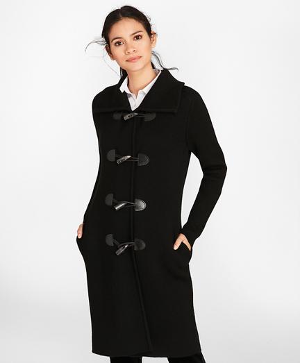 Brooks Brothers Merino Wool Milano-knit Sweater Coat