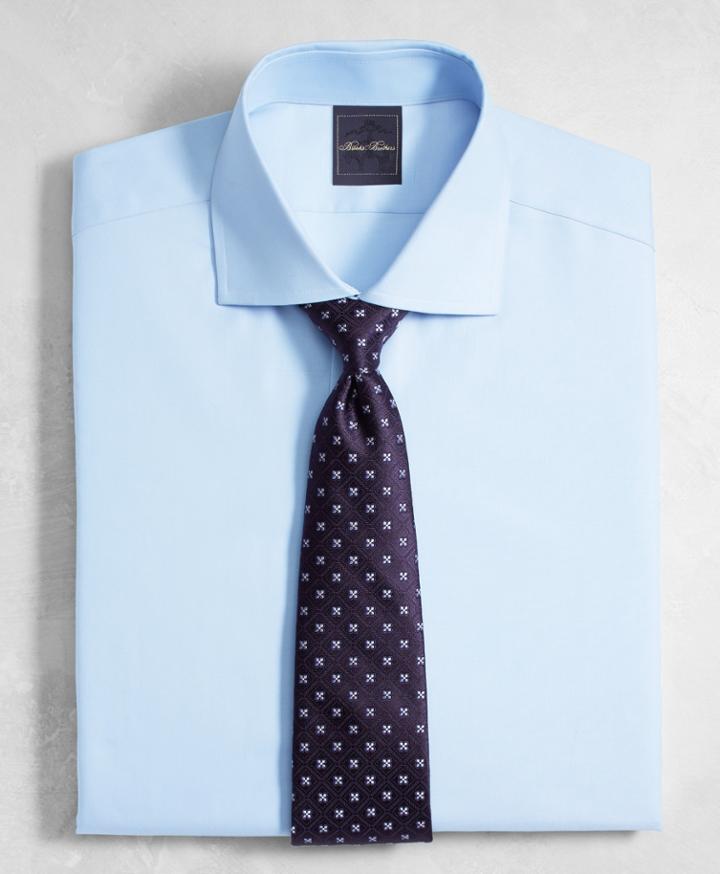 Brooks Brothers Men's Golden Fleece Slim Fit English Collar Royal Oxford Dress Shirt