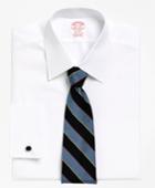 Brooks Brothers Men's Regular Fit Tennis Collar French Cuff Dress Shirt