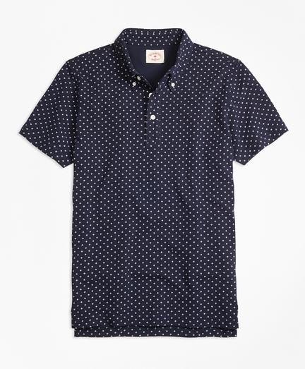 Brooks Brothers Micro-dot-print Polo Shirt