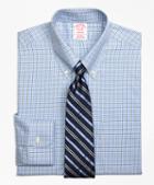 Brooks Brothers Non-iron Madison Fit Overcheck Tattersall Dress Shirt