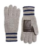 Brooks Brothers Men's Tipped Cashmere Gloves
