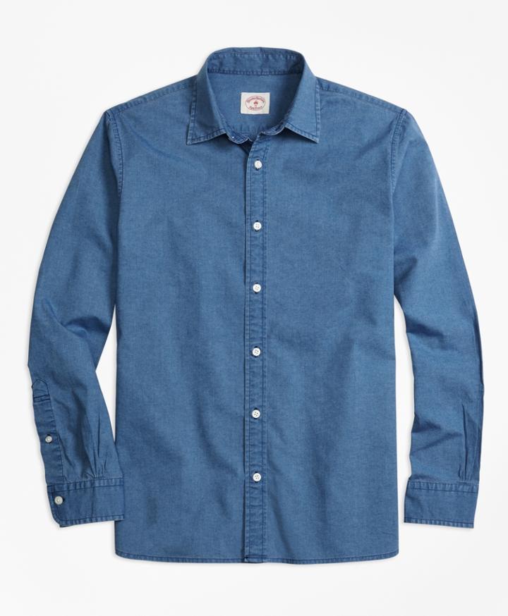 Brooks Brothers Men's Chambray Sport Shirt