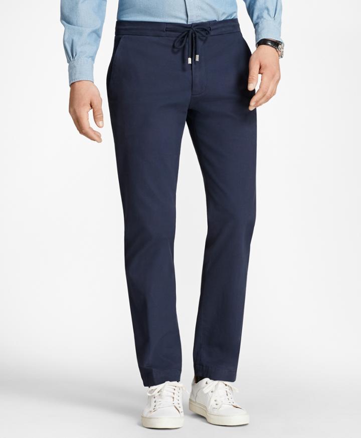 Brooks Brothers Men's Canvas Stretch Drawstring Pants