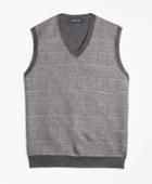 Brooks Brothers Men's Merino Wool Plaid Vest