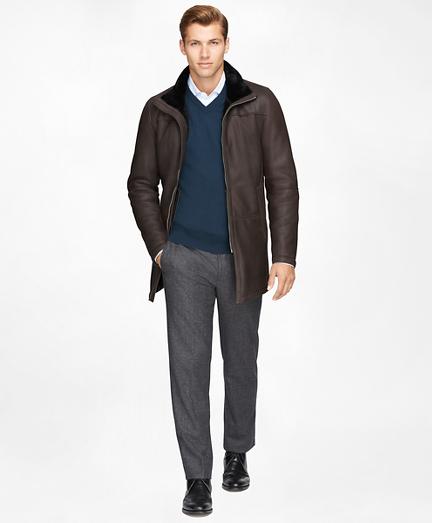 Brooks Brothers Shearling Car Coat