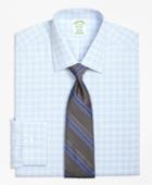 Brooks Brothers Men's Extra Slim Fit Slim-fit Dress Shirt, Non-iron Tonal Glen Plaid