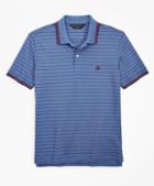 Brooks Brothers Slim Fit Jacquard Stripe Polo Shirt