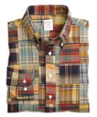 Brooks Brothers Regular Fit Patchwork Madras Sport Shirt