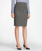 Brooks Brothers Women's Bird's-eye Stretch-wool Pencil Skirt