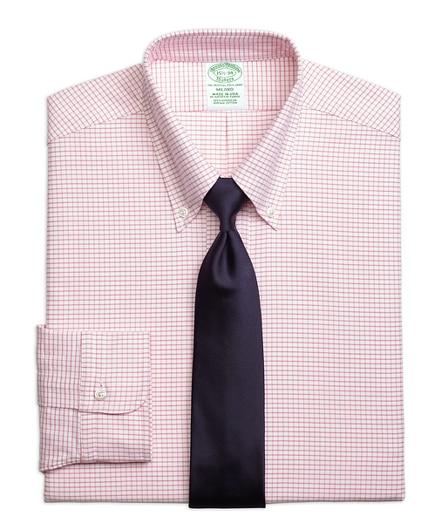 Brooks Brothers Original Polo Button-down Oxford Milano Slim-fit Dress Shirt, Small Windowpane