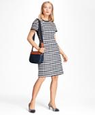 Brooks Brothers Gingham Boucle Shift Dress